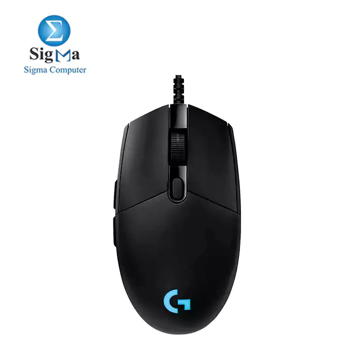 Logitech G PRO Hero - Wired Gaming Mouse, 12000 DPI, RGB Beam, Ultra Light - BLACK 910-005441