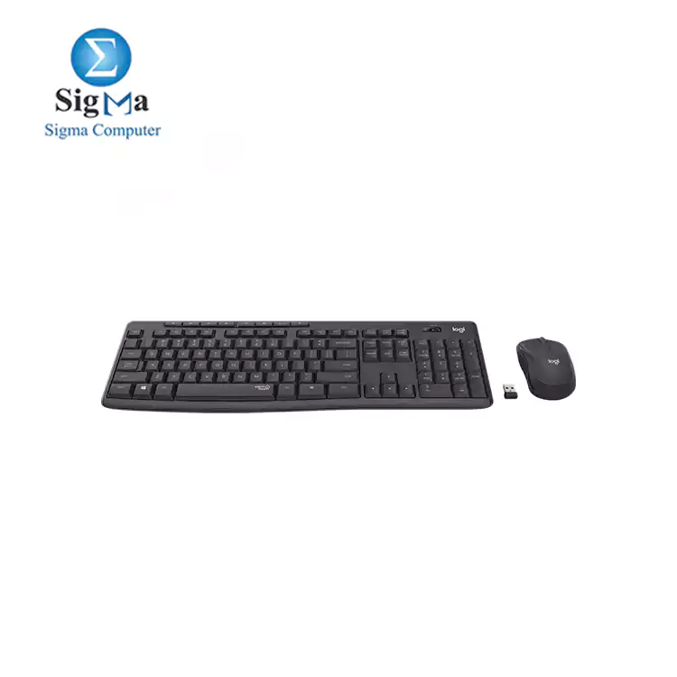 LOGITECH MK295 Wireless mouse and keyboard combo with SilentTouch technology - BLACK - 920-009801