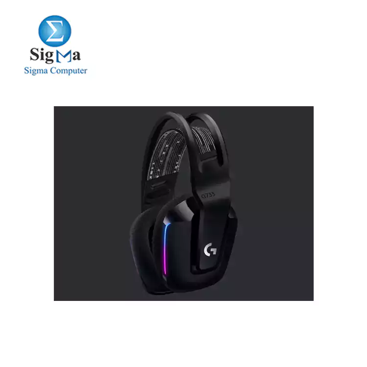 LOGITECH G733 LIGHTSPEED Wireless RGB Gaming Headset - BLACK - 2.4GHZ - EMEA    081-000864