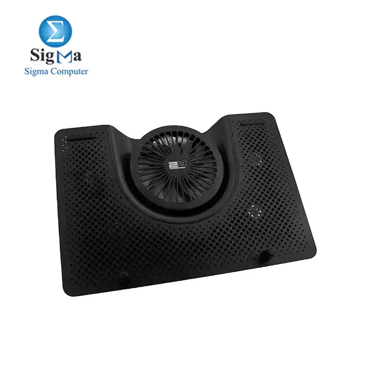 2B (LF016) Gaming Laptop Fan 5 Fans with Led Metal Fan - Black