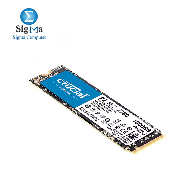 Crucial P2 1TB 3D NAND NVMe PCIe M. 2 SSD