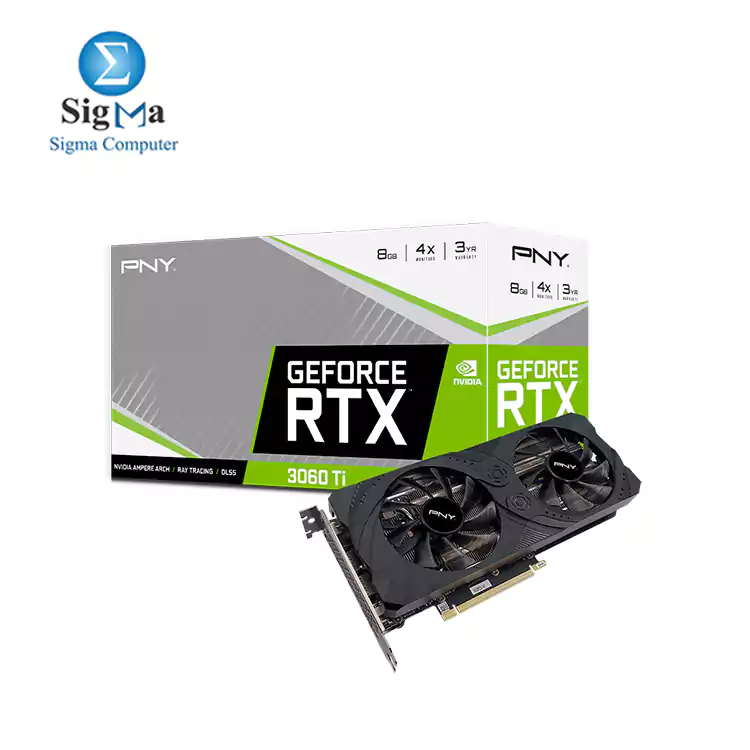 PNY GeForce RTX 3060 Ti 8GB UPRISING Dual Fan 