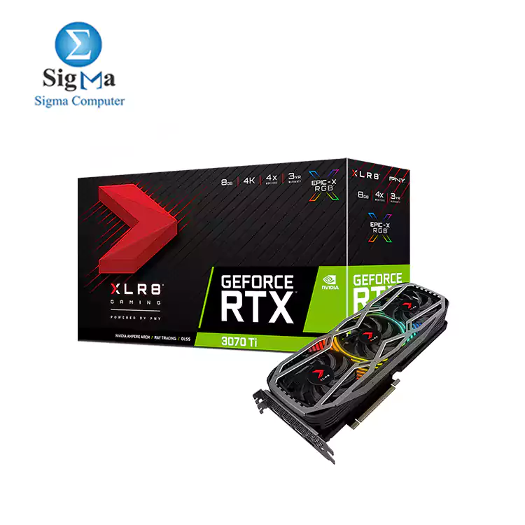 PNY GeForce RTX 3070 Ti 8GB XLR8 Gaming REVEL    EPIC-X RGB    Triple Fan