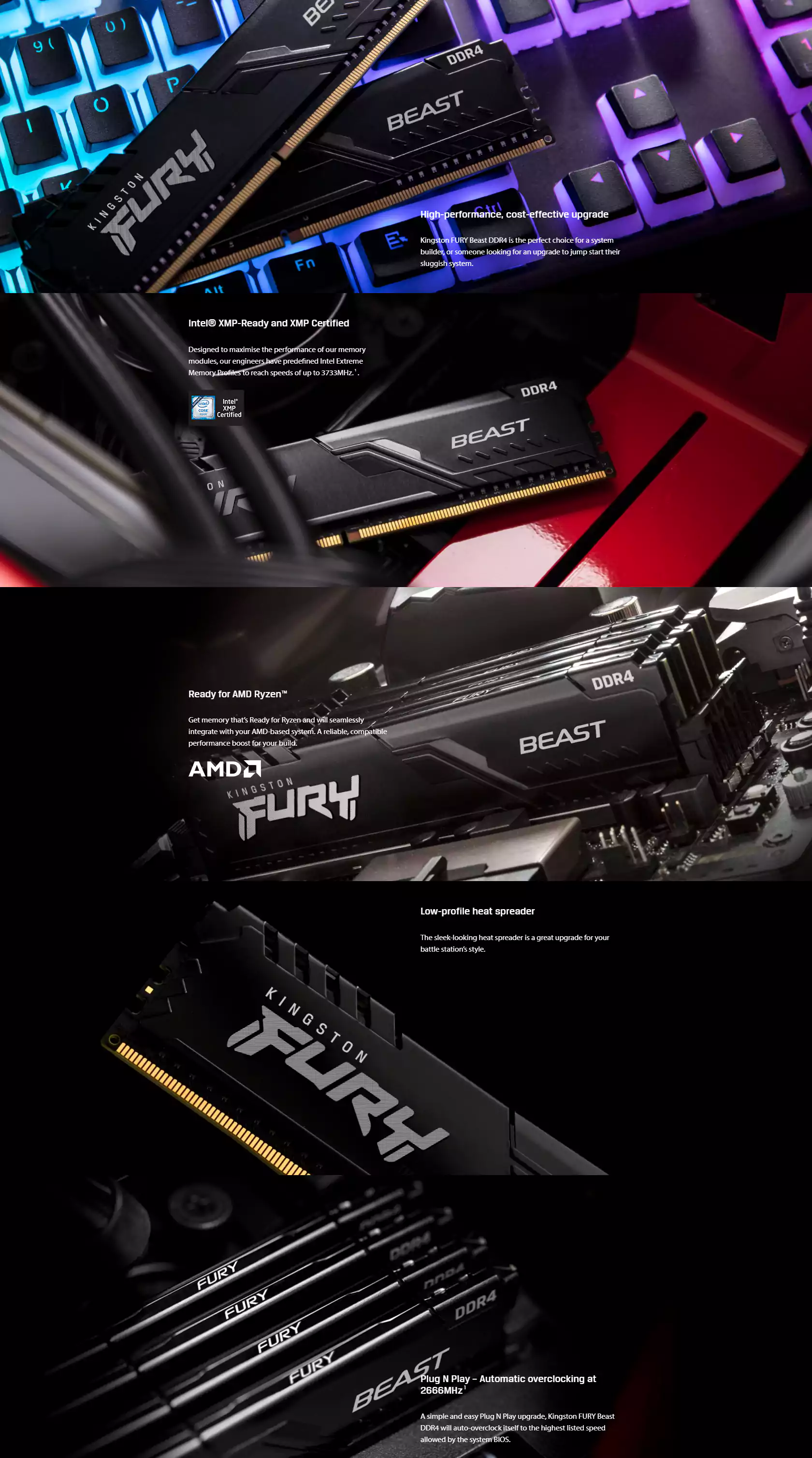 Kingston FURY Beast DDR4 3200 MHz 8 Go CL16