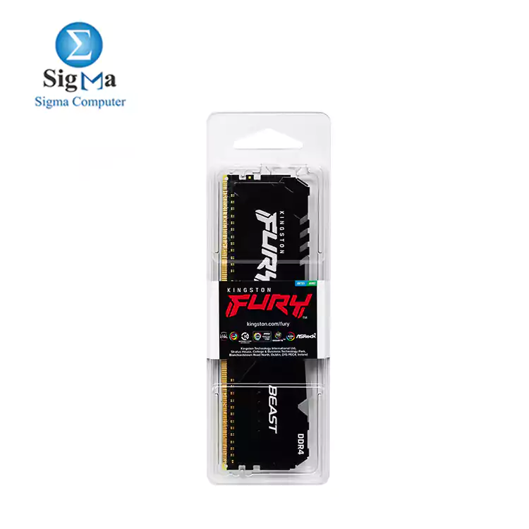 Kingston Fury Beast RGB 16GB DDR4 3200MHz CL 16-20-20  KF432C16BBA