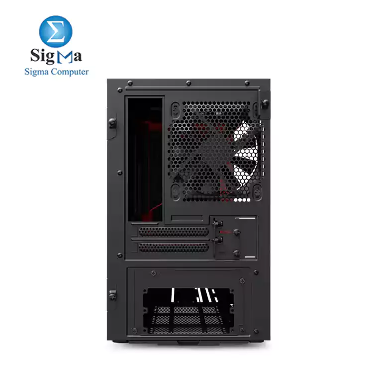 NZXT H210 CA-H210B-BR Mini ITX PC Gaming Case 2 FANS 120MM Black/Red