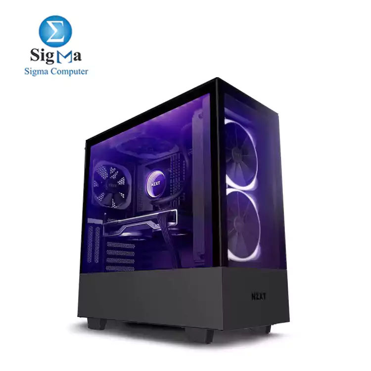 NZXT H510 Elite CA-H510E-B1 Premium Mid-Tower ATX Gaming Case 2 FANS RGB 140MM-1 FAN 120MM- 1FAN 140MM/ BLACK