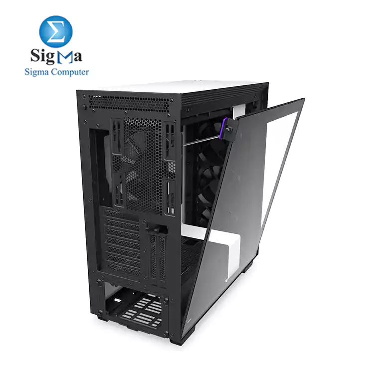 NZXT H710i FULL SMART CONTROL CA-H710i-W1 ATX Mid Tower 3FANS 120mm- 1FAN 140mm Gaming Case - WHITE