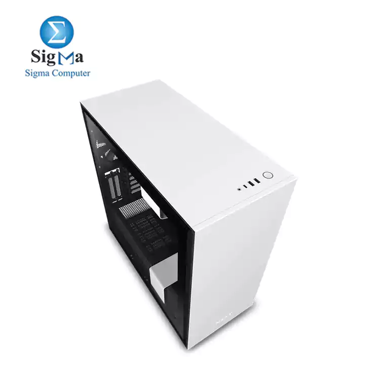 NZXT H710i FULL SMART CONTROL CA-H710i-W1 ATX Mid Tower 3FANS 120mm- 1FAN 140mm Gaming Case - WHITE