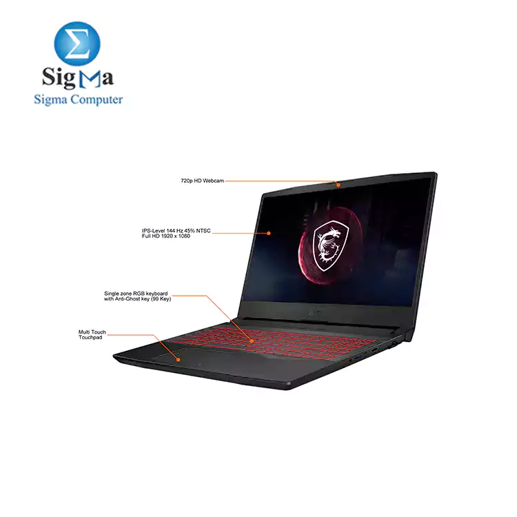 MSI GL66 11UGKV Corei7 11800H RAM 16GB 512 SSD  15.6 RTX 3070 8GB WIN 10