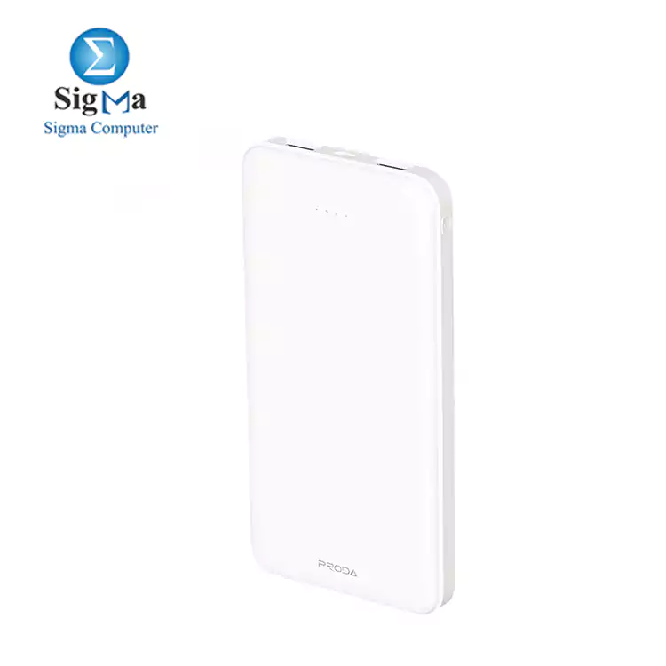 Proda PD-P39 Hujon Series Wired Power Bank  10000 mAh - White