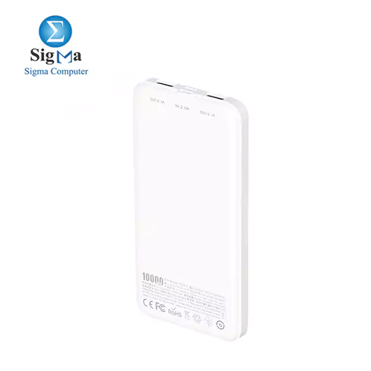 Proda PD-P39 Hujon Series Wired Power Bank  10000 mAh - White