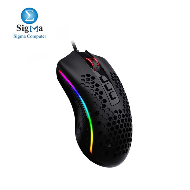 Redragon M808 Storm Lightweight RGB Gaming Mouse, 85g Ultralight Honeycomb Shell