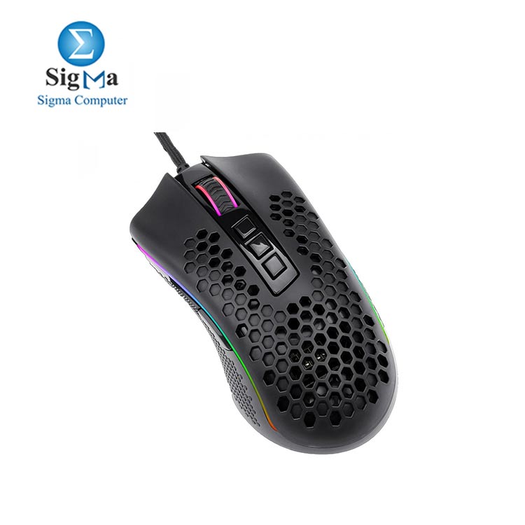 Redragon M808 Storm Lightweight RGB Gaming Mouse, 85g Ultralight Honeycomb Shell