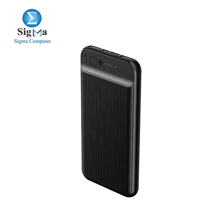 Remax RPP-159 Suchy Series Power Bank with 2 Charging Ports, 10000 mAh - Black