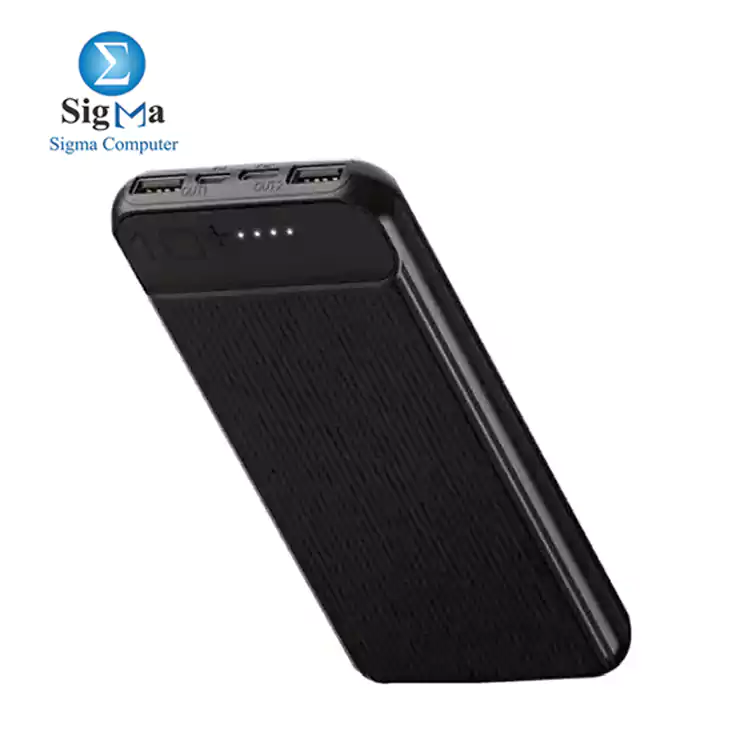 Remax RPP-159 Suchy Series Power Bank with 2 Charging Ports  10000 mAh - Black