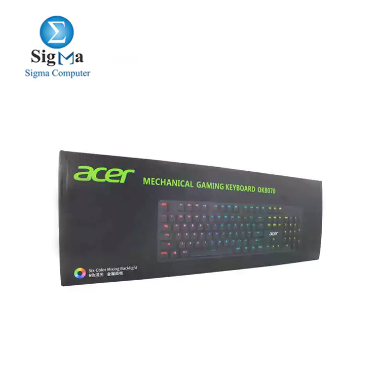 Acer Gaming keyboard RGB mechanical black okb070