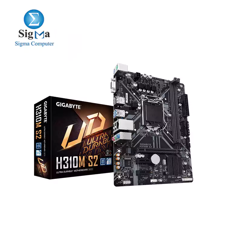 gigabyte H310M S2 Ultra Durable motherboard with GIGABYTE 8118 Gaming LAN  Anti-Sulfur Resistor  Smart Fan5  CEC 2019 ready