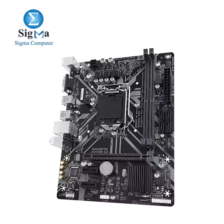 gigabyte H310M S2 Ultra Durable motherboard with GIGABYTE 8118 Gaming LAN, Anti-Sulfur Resistor, Smart Fan5, CEC 2019 ready