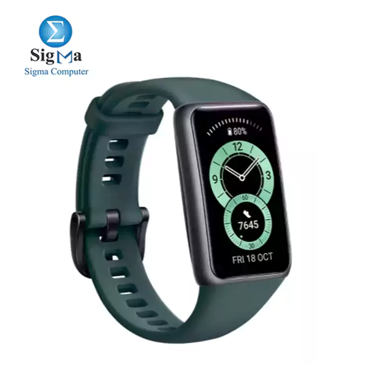 HUAWEI Band 6 Forest Green WATCH All-Day SpO2 Monitoring1   FullView Display   2-Week Battery Life