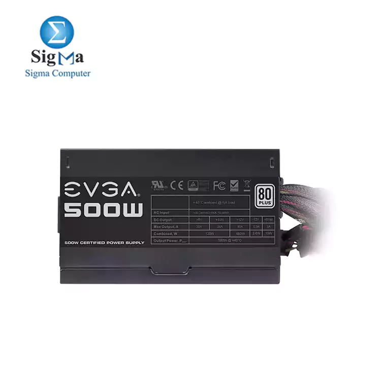EVGA 500 W1  80  WHITE 500W Power Supply 100-W1-0500-K2
