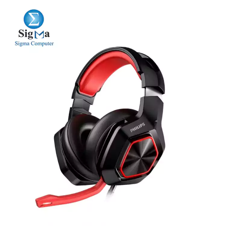 Philips TAG3115 USB 7.1 Virtual Surround Sound RGB Gaming Headset – 50mm – Swivel Noise Reduction Mic For PC – Black