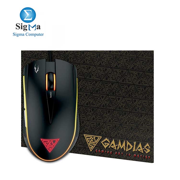 Gamdias Zeus E2 Gaming Mouse and NYX E1 Mousepad Combo Set