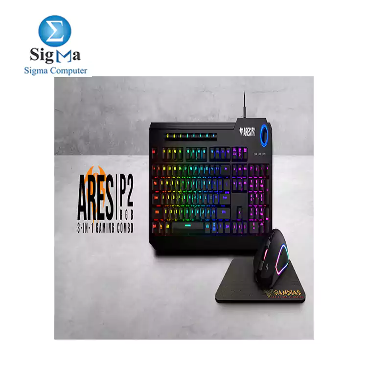 Gamdias Ares P2 RGB 3 in 1 Gaming Combo