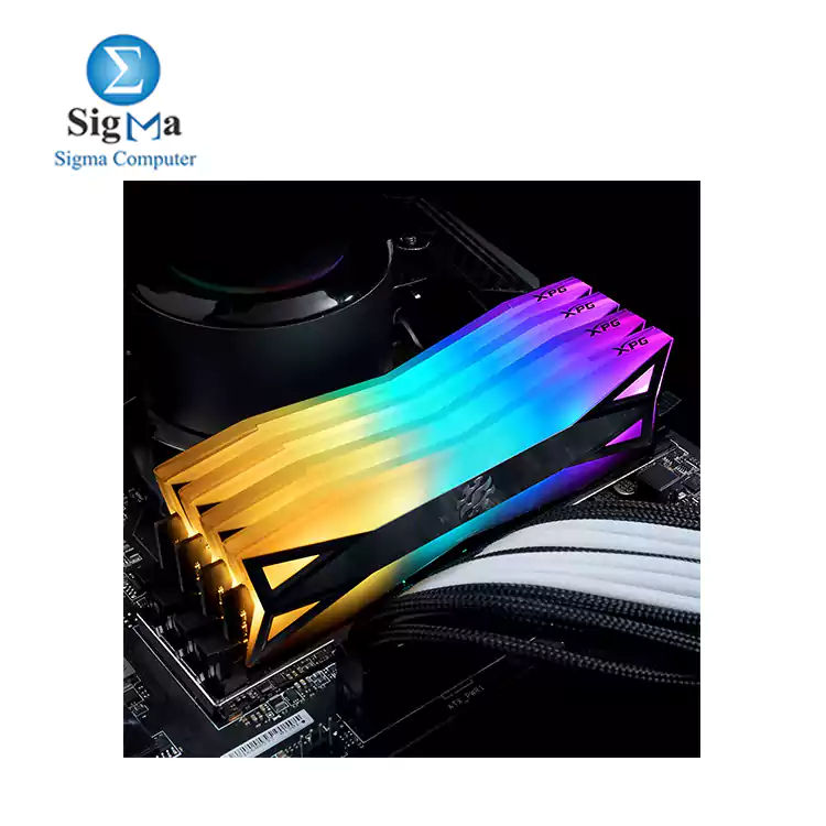 XPG SPECTRIX D60 RGB Desktop Memory 32GB (2x16GB) DDR4 3600MHz GREY