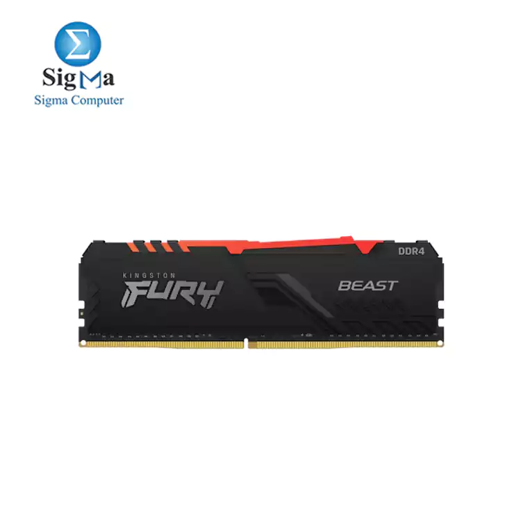 Kingston Fury Beast RGB KF437C19BBA 8 8GB DDR4 3733Mhz Non ECC DIMM