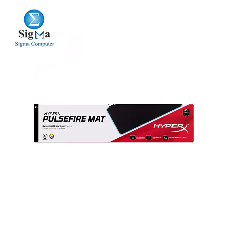 HyperX Pulsefire Mat RGB Mouse Pad XL RGB Lighting - DYNAMIC RGB LIGHTING EFFECTS BLACK