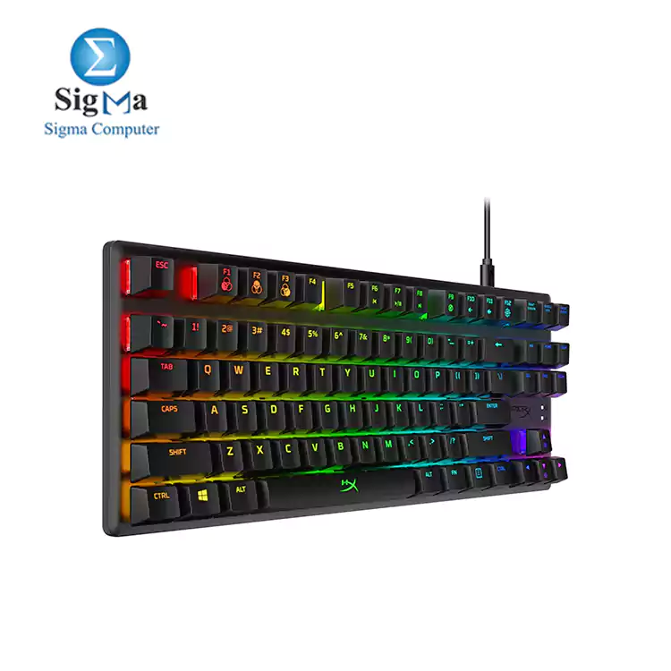 HyperX Alloy Origins Core Tenkeyless Mechanical Gaming Keyboard, HyperX Red, Arabic layout HX-KB7RDX-AR