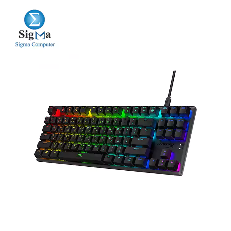 HyperX Alloy Origins Core Tenkeyless Mechanical Gaming Keyboard, HyperX Red, Arabic layout HX-KB7RDX-AR