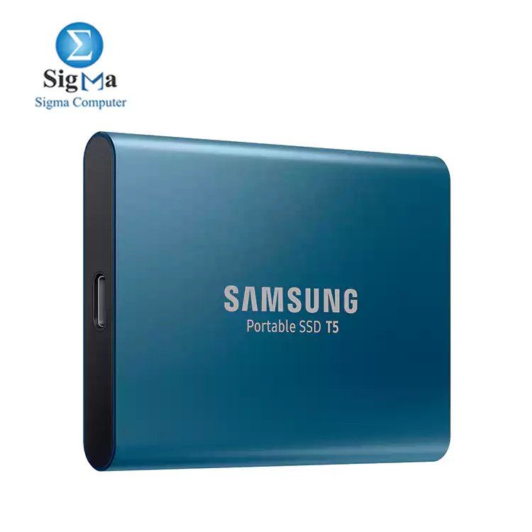 SAMSUNG Portable SSD T5 USB 3.1 500GB EXTERNAL SOILD STATE DRIVE (Blue)