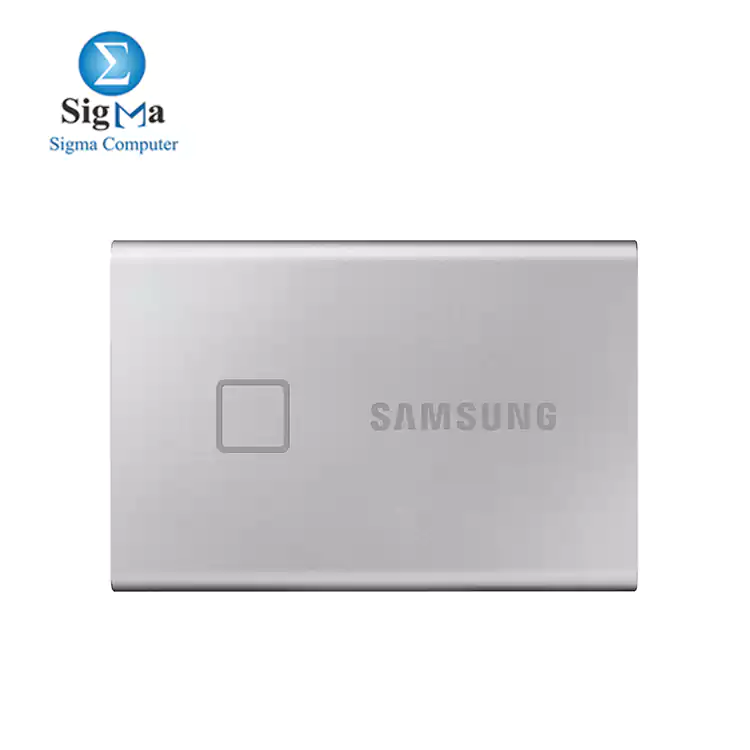 SAMSUNG Portable SSD T7 TOUCH USB 3.2 500GB EXTERNAL SIOLD STATE DRIVE  Silver 