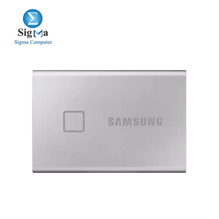 SAMSUNG Portable SSD T7 TOUCH USB 3.2 500GB EXTERNAL SIOLD STATE DRIVE (Silver)