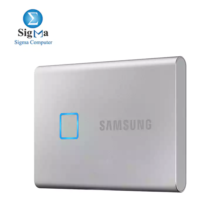 SAMSUNG Portable SSD T7 TOUCH USB 3.2 2TB EXTERNAL SIOLD STATE DRIVE Silver