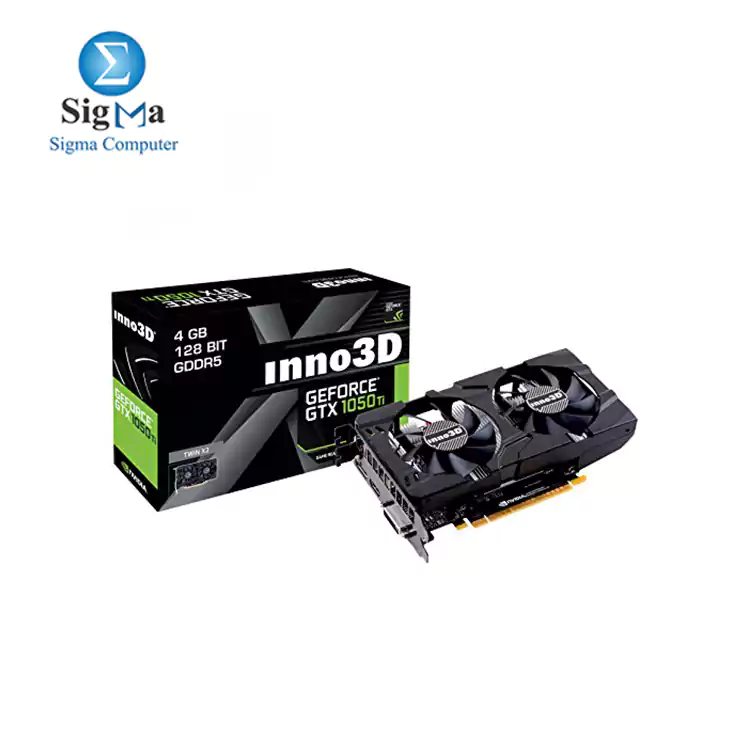 INNO3D GEFORCE GTX 1050 TI X2 4GB GDDR5 PCIe 3.0 Gaming Graphic Card 