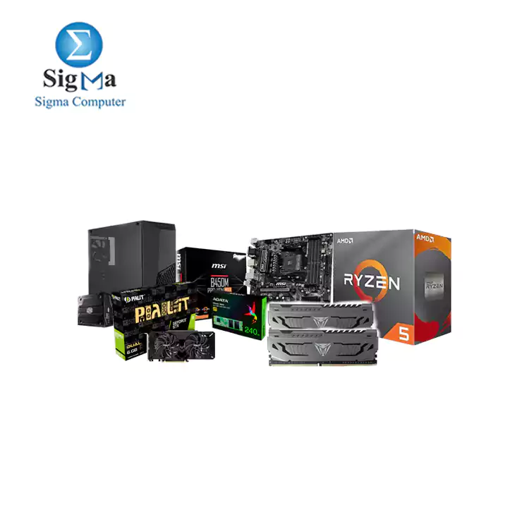 BUNDLE AMD RYZEN 5 3500X Patriot Viper Steel 2x8 3200MHz MSI B450M PRO VDH MAX motherboard PALIT GeForce GTX 1660 Ti Dual 6G A DATA SU650 240GB Cooler Master MASTERBOX K501L PK600W