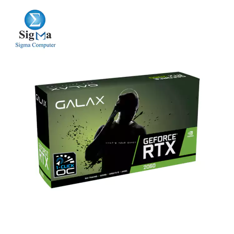 GALAX GeForce   RTX 2060  1-Click OC  6GB GDDR6