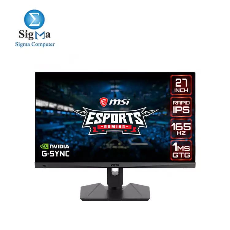 MSI Optix MAG274QRF 2560 x 1440  WQHD  IPS 1ms GTG 165Hz NVIDIA G-Sync