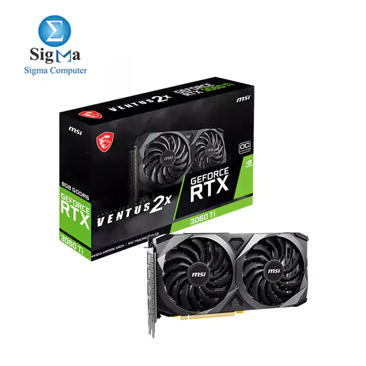 MSI Gaming GeForce RTX 3060 Ti LHR 8GB GDRR6 256-Bit HDMI/DP Nvlink Torx Fan 3 Ampere Architecture OC Graphics Card