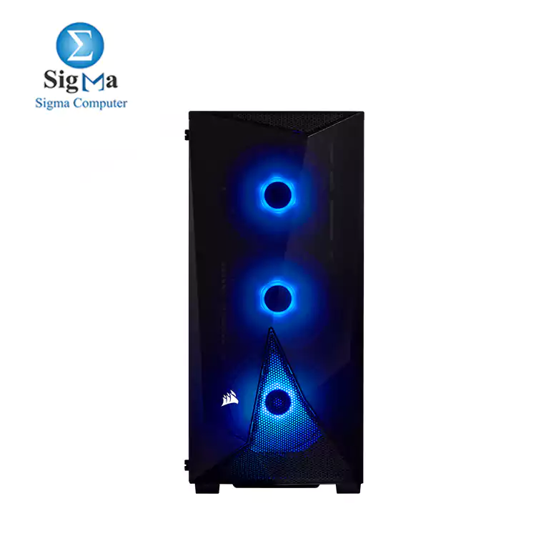 CORSAIR Carbide Series SPEC-DELTA RGB Tempered Glass Mid-Tower ATX Gaming Case POWER SUPPLY CV550 80 PLUS BRONZ    Black