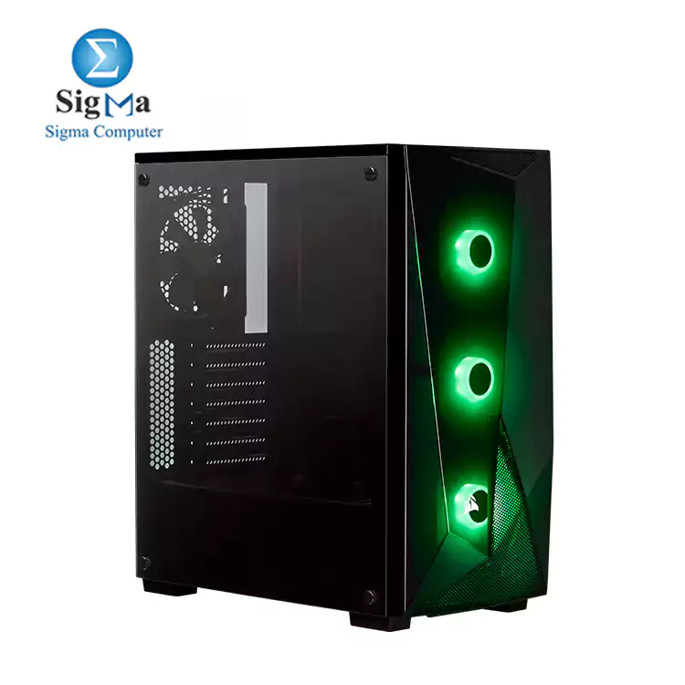 CORSAIR Carbide Series SPEC-DELTA RGB Tempered Glass Mid-Tower ATX Gaming Case POWER SUPPLY CV550 80 PLUS BRONZ    Black