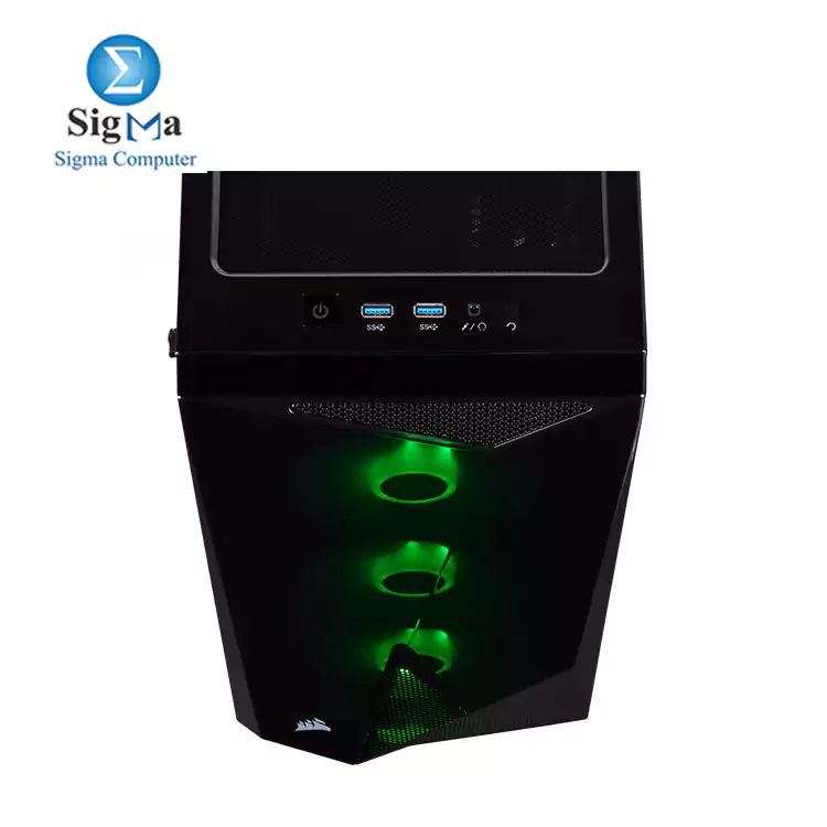 CORSAIR Carbide Series SPEC-DELTA RGB Tempered Glass Mid-Tower ATX Gaming Case POWER SUPPLY CV550 80 PLUS BRONZ    Black