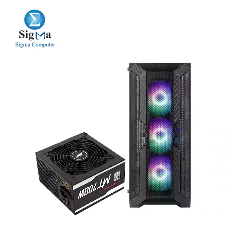 ABKONCORE CASE H250X RGB 4 Fan-PSU 700W 80 PLUS WHITE