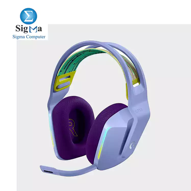 Logitech G733 – LIGHTSPEED Wireless RGB Gaming Headset – LILAC – 2.4GHZ – EMEA – 081-000890