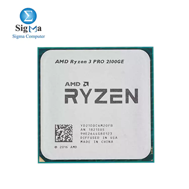 CPU-AMD-RYZEN 3-Pro 2100GE 2 Core/4 Threads 3.2 GHz Socket AM4 (TRAY) Processor + Radeon Vega 3