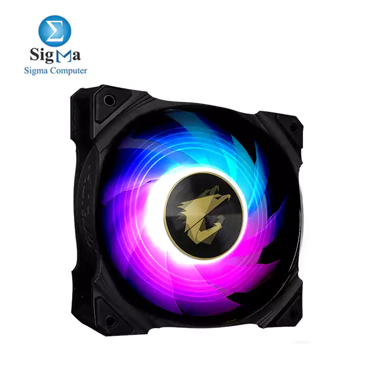 AORUS 120 ARGB FAN Silent Performance, long life time black