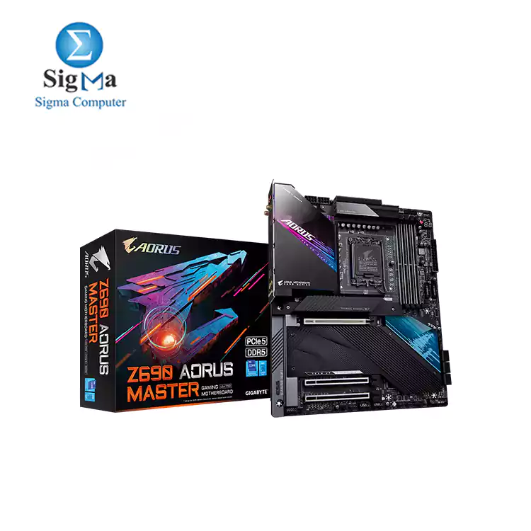 AORUS Z690 MASTER (rev. 1.x) LGA1700  Intel Z690/ ATX/ DDR5/ Quad M.2/ PCIe 5.0/ USB 3.2 Gen2X2 Type-C/Intel WiFi 6E/ AQUANTIA 10GbE LAN/Intel Thunderbolt 4/ Gaming Motherboard)